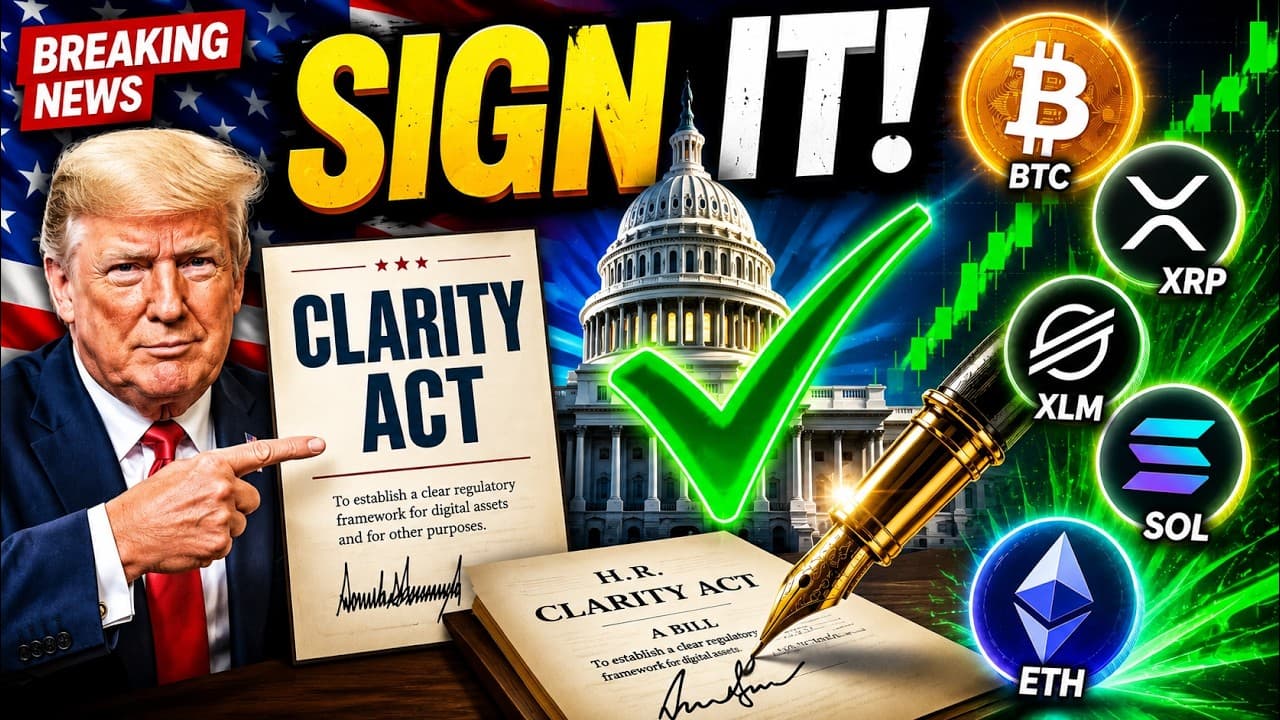 CRYPTO CLARITY ACT UPDATED NEWS! TRUMP IS READY TO SIGN IMMEDIATELY!